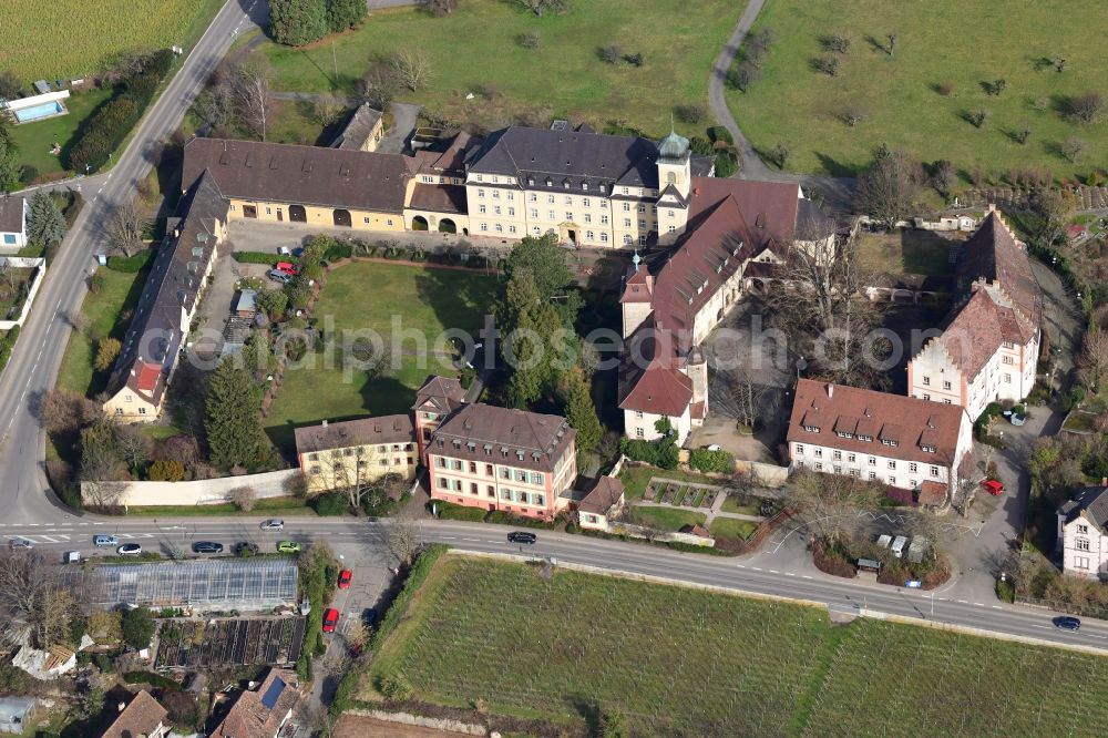 Aerial photograph Heitersheim - Castle Heitersheim in the state Baden-Wurttemberg, Germany