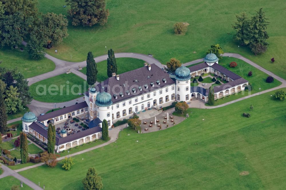 Bernried am Starnberger See from above - Palace in Bernried am Starnberger See in the state Bavaria, Germany