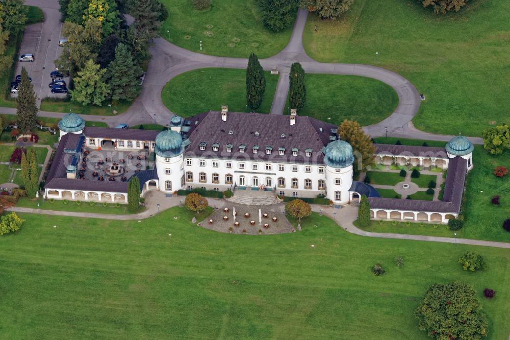 Aerial image Bernried am Starnberger See - Palace in Bernried am Starnberger See in the state Bavaria, Germany