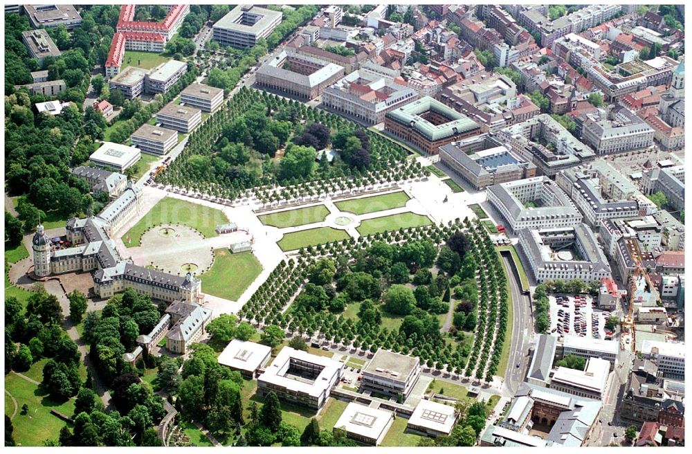 Karlsruhe from above - 27.05.2004 Schloß Karlsruhe