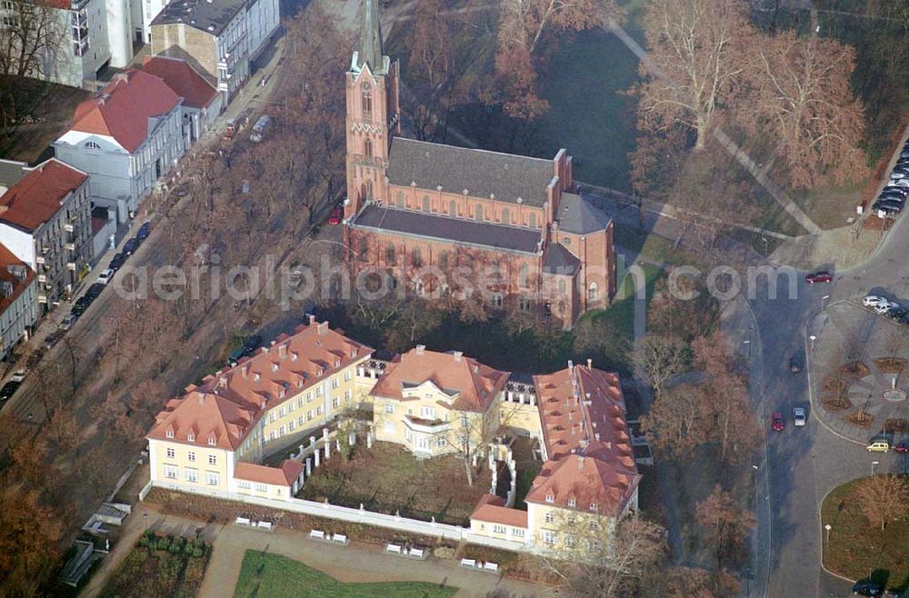 Aerial photograph Frankfurt-Oder - 18.12.2003 Schloß und Kirche in Frankfurt-Oder Multimedia Design & Marketing Dr. Fedorko Tel.: 03342 - 2137877 Fax: 03342 - 249327 Rosegger Str. 40 15366 Neuenhagen kontakt@brandenburg-info.com Tourismus Verein Frankfurt (Oder) e.V. Karl-Marx-Str. 8a 15230 Frankfurt (Oder) Tel: 0335 - 325216 Fax: 0335 - 22565 TMB Tourismus-Marketing Brandenburg GmbH Am Neuen Markt 1 14467 Potsdam Tel. 0331-200 47 47 Fax 0331-29873-28 hotline@reiseland-brandenburg.de complan Gesellschaft für Kommunalberatung, Planung und Standortentwicklung mbH Hathumar Drost, Silke Geurts Jägerallee 21 D- 14469 Potsdam fon +49 (0) 331 – 20 151 20 fax +49 –(0)331 – 20 151 11 info@ag-historische-stadtkerne.de