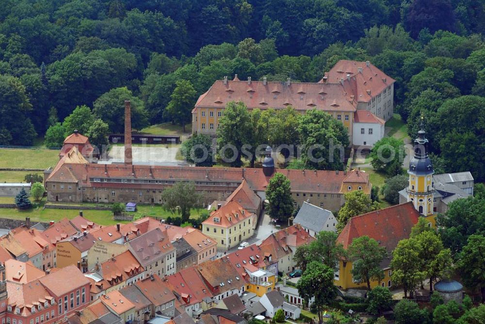 Aerial photograph Königsbrück - Blick auf das Schloß von Königsbrück in Sachsen.