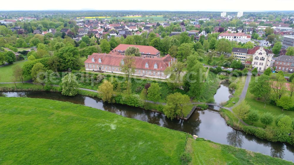 Aerial image Neustadt am Rübenberge - Landestrost Castle in Neustadt am Ruebenberge in the state Lower Saxony, Germany