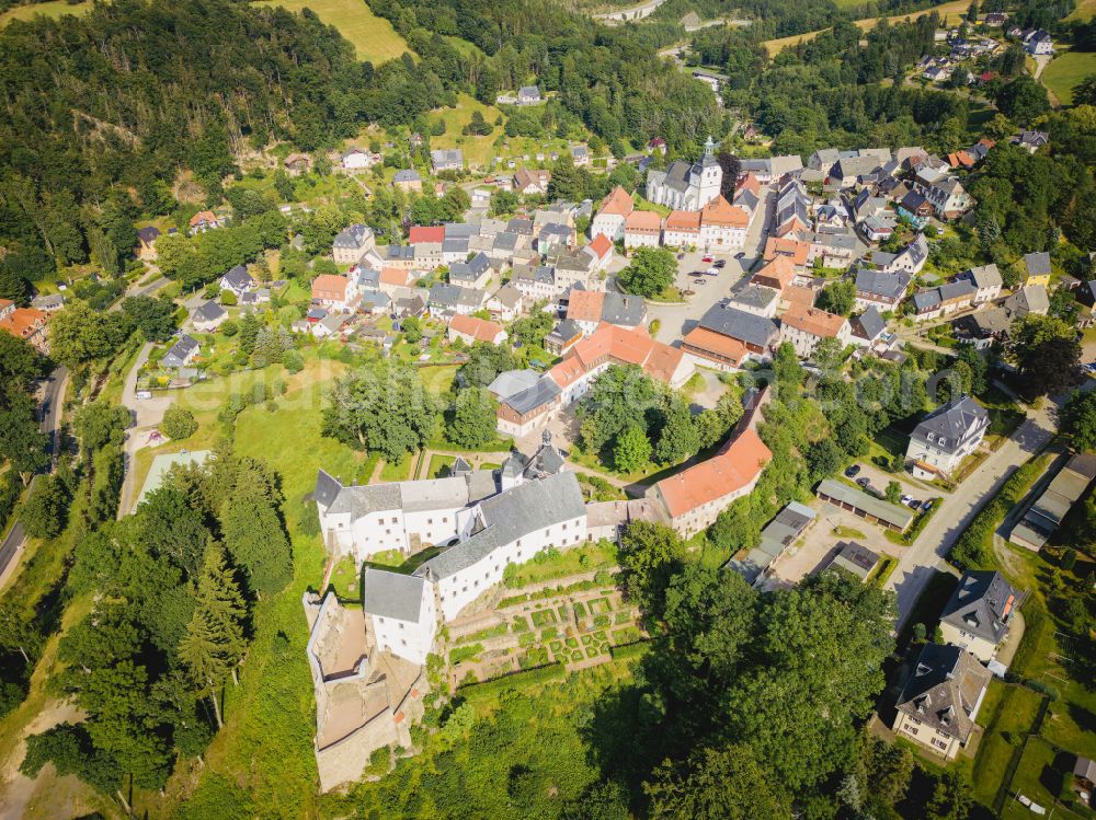 Altenberg from the bird's eye view: Lauenstein Castle near Altenberg in the state of Saxony, Germany