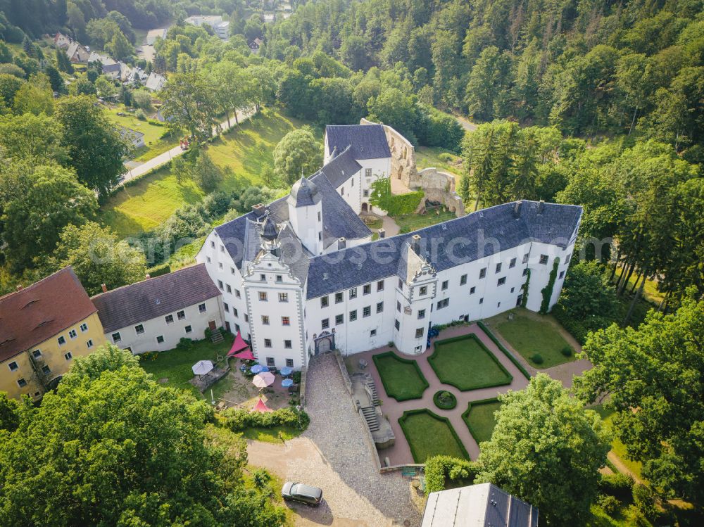 Aerial photograph Altenberg - Lauenstein Castle near Altenberg in the state of Saxony, Germany