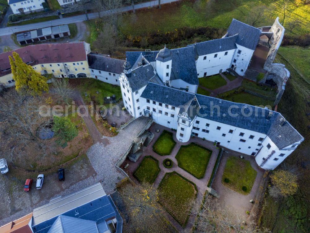 Altenberg from the bird's eye view: Lauenstein Castle near Altenberg in the state of Saxony, Germany