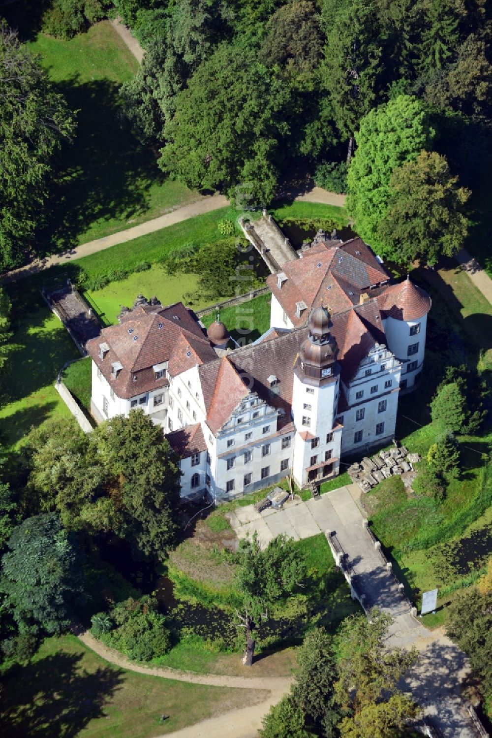 Lindenau from above - Castle Lindenau at Lindenau in Brandenburg