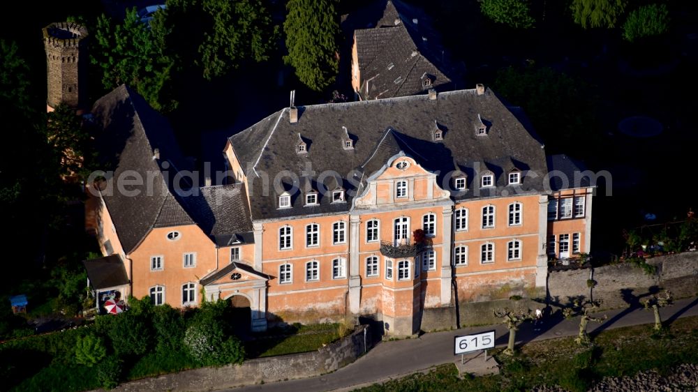 Aerial photograph Leutesdorf - Marienburg Castle in Leutesdorf in the state Rhineland-Palatinate, Germany