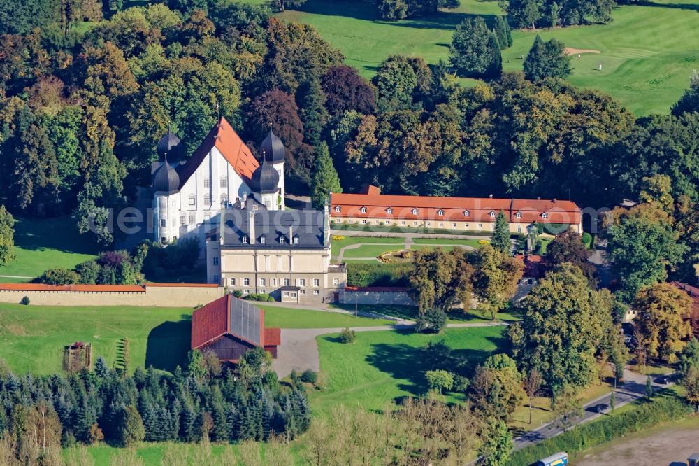 Aerial image Tuntenhausen - Palace Maxlrain in Tuntenhausen in the state Bavaria, Germany