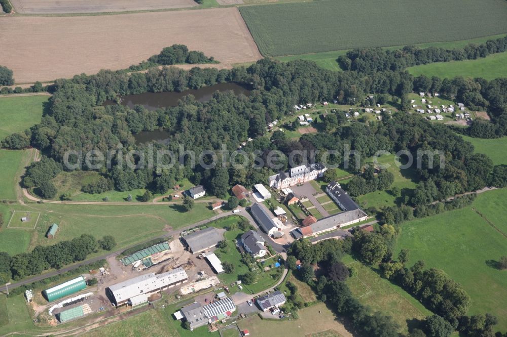 Aerial image Nunkirchen Wadern - Castle Munchweiler, Built 1750-1752 by Franz Georg Zandt of Merl, today one of the most important in the entire Southwest