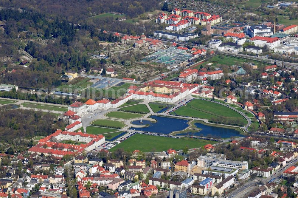 München from above - View the Nymphenburg Palace in Munich