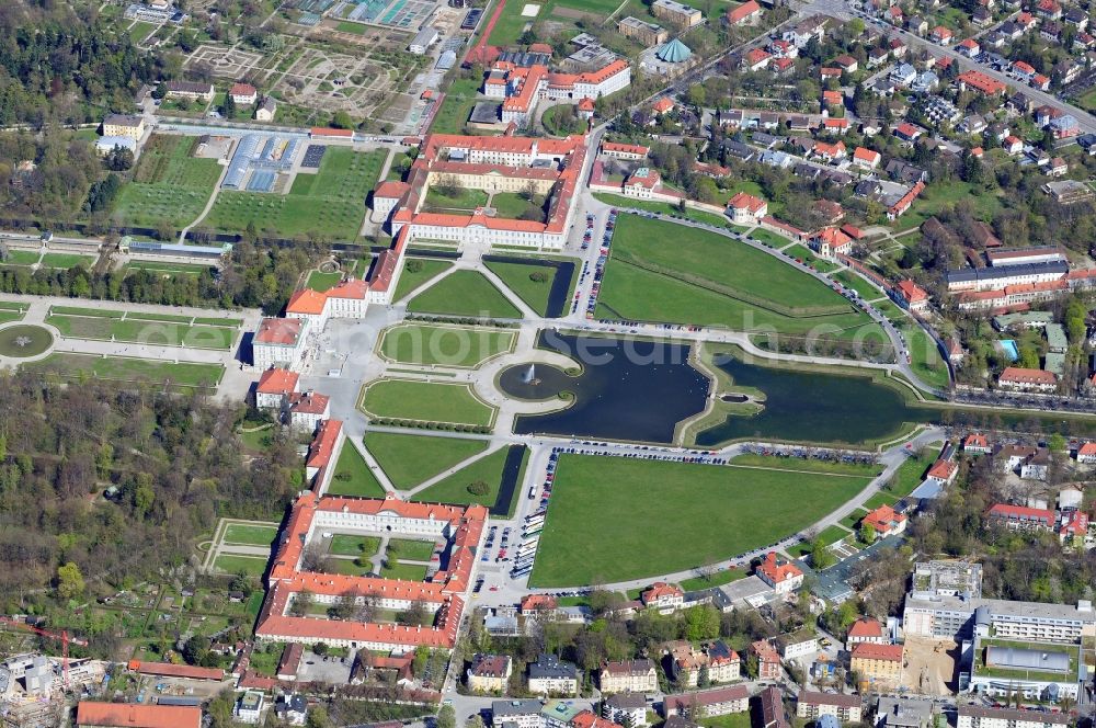 Aerial photograph München - View the Nymphenburg Palace in Munich