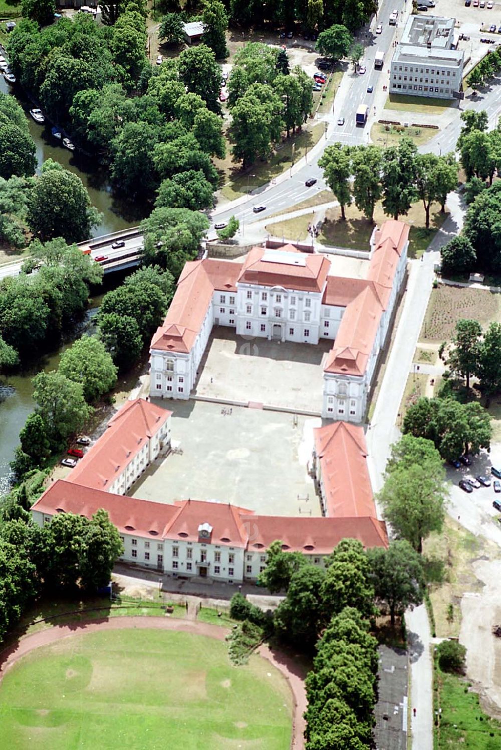 Oranienburg from the bird's eye view: 