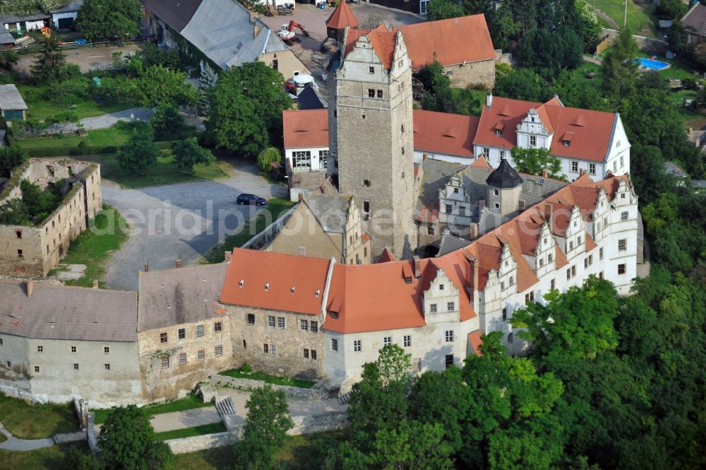 PLÖTZKAU from the bird's eye view: View of the castle Plötzkau in Saxony- Anhalt