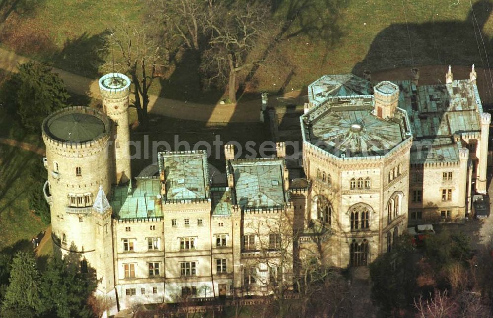 Potsdam from above - 12.02.95 Schloss Potsdam Babelsberg