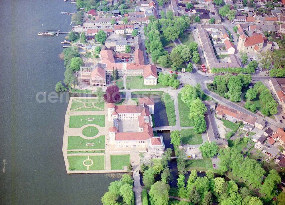 Rheinsberg / BRA from the bird's eye view: Schloß Rheinsberg.