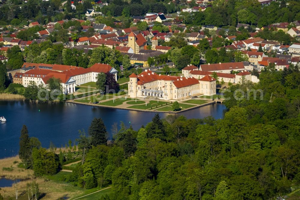 Aerial photograph Rheinsberg - Castle Rheinsberg in Brandenburg