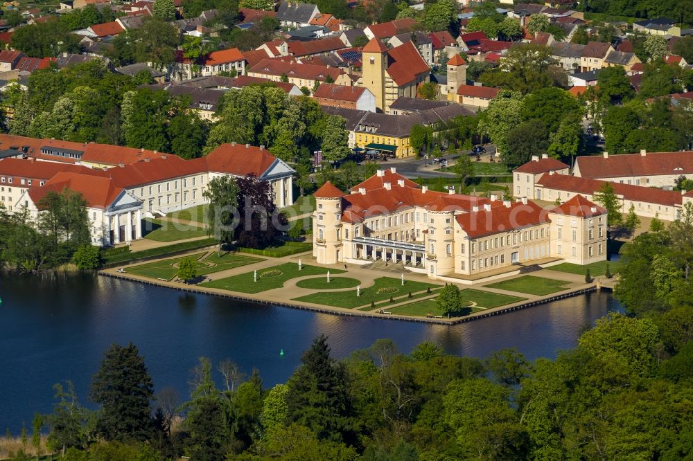 Rheinsberg from above - Castle Rheinsberg in Brandenburg