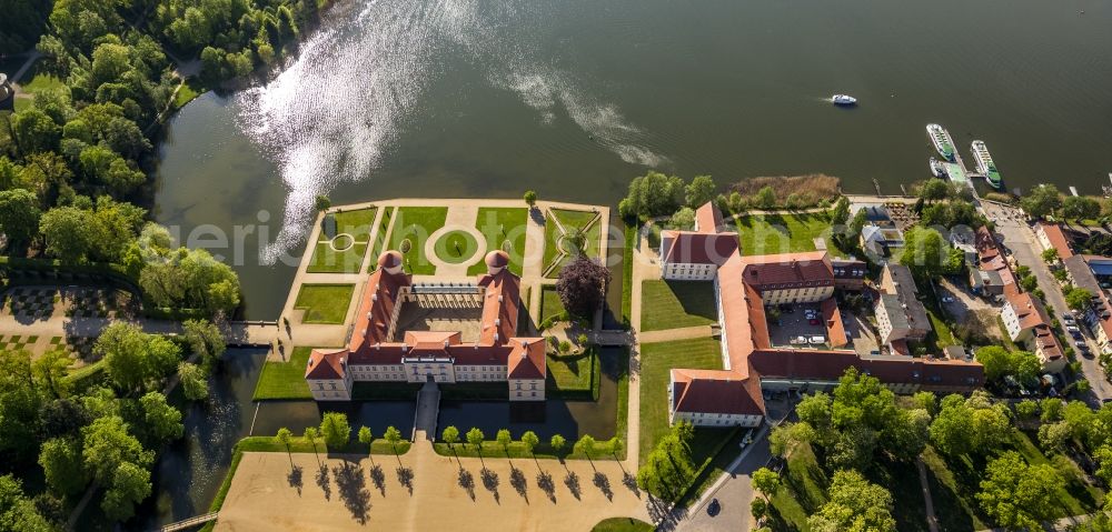 Rheinsberg from above - Castle Rheinsberg in Brandenburg