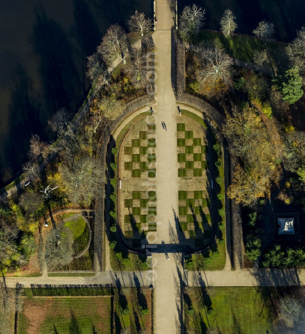 Aerial photograph Rheinsberg - Castle Rheinsberg am Grienericksee in Brandenburg