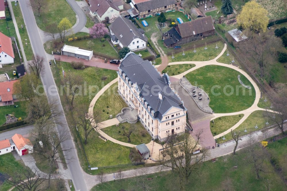 Nauen from the bird's eye view: Palace Ribbeck in Nauen in the state Brandenburg