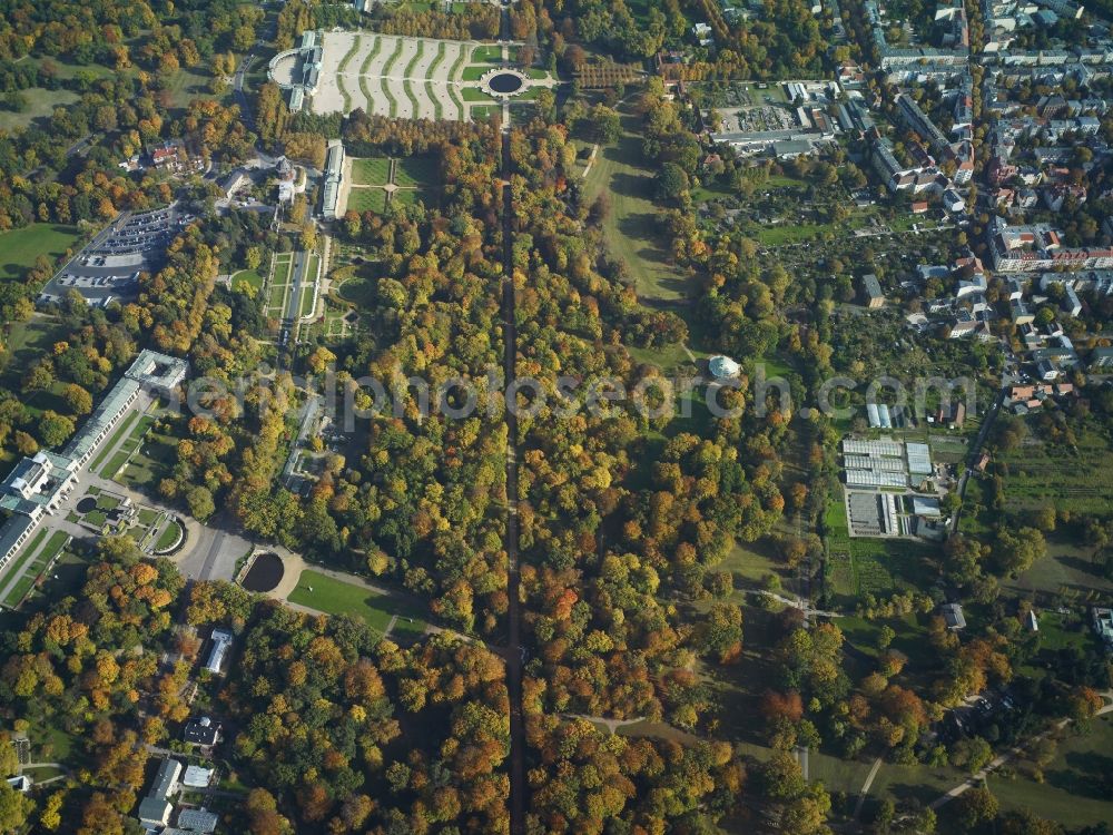 Aerial photograph Potsdam - Castle Sanssouci in Potsdam in Brandenburg