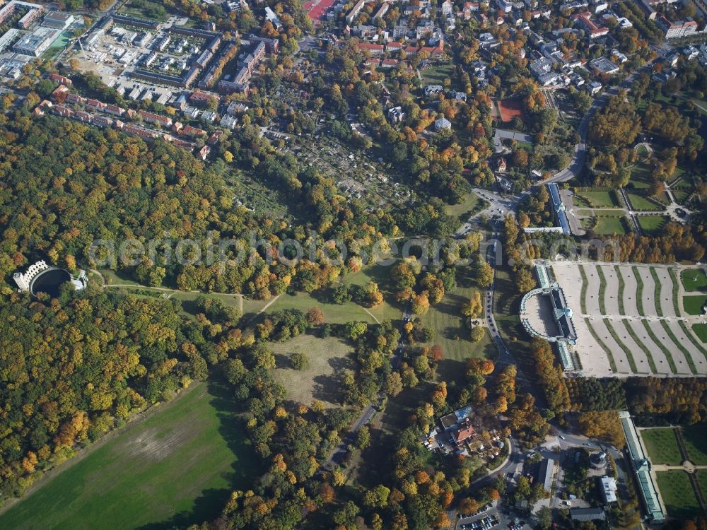 Potsdam from the bird's eye view: Castle Sanssouci in Potsdam in Brandenburg