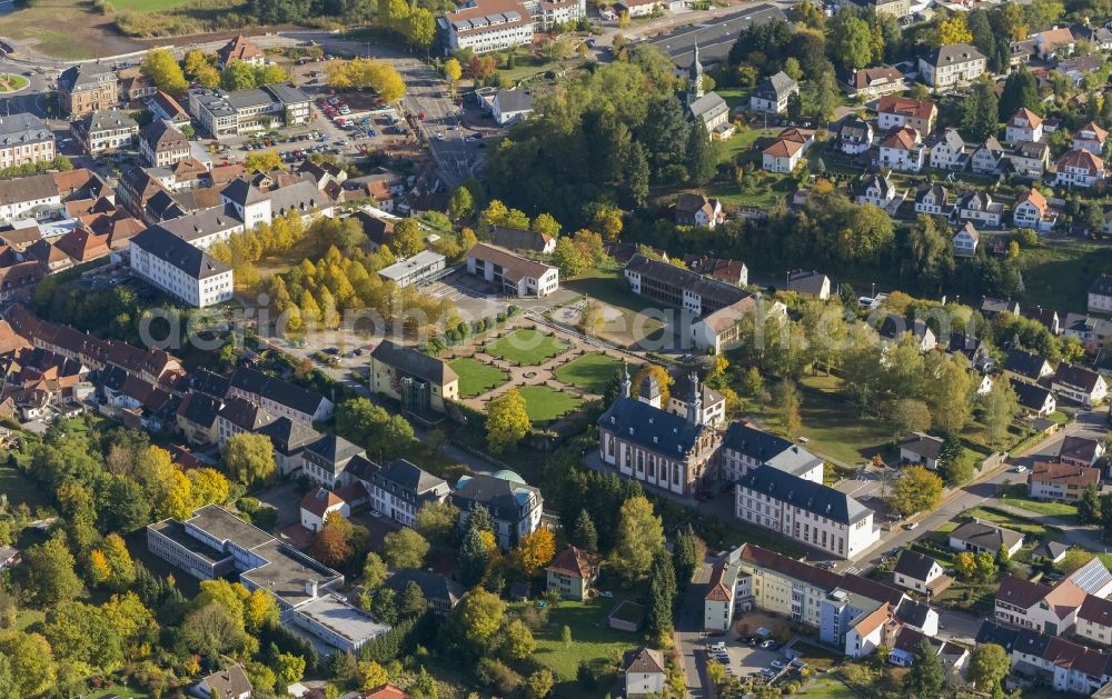 Aerial photograph Blieskastel - Castle and Castle Park in Blieskastel in Saarland