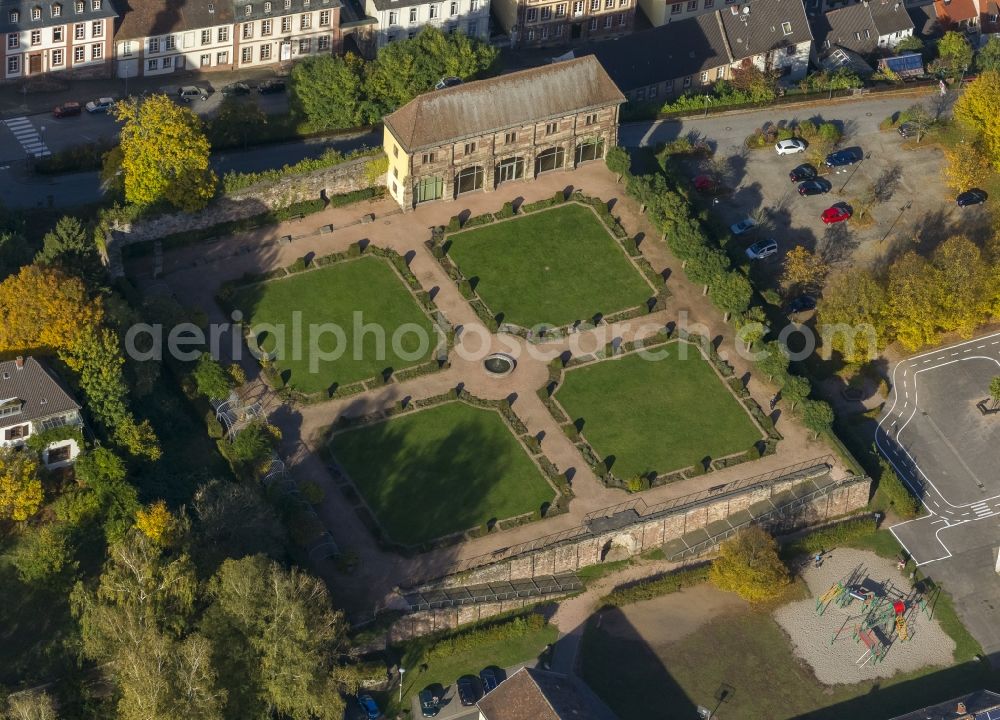 Aerial photograph Blieskastel - Castle and Castle Park in Blieskastel in Saarland