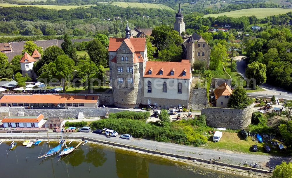 Aerial photograph Seegebiet Mansfelder Land OT See - View of the castle Seeburg in Seegebiet Mansfelder Land in the state Saxony-Anhalt