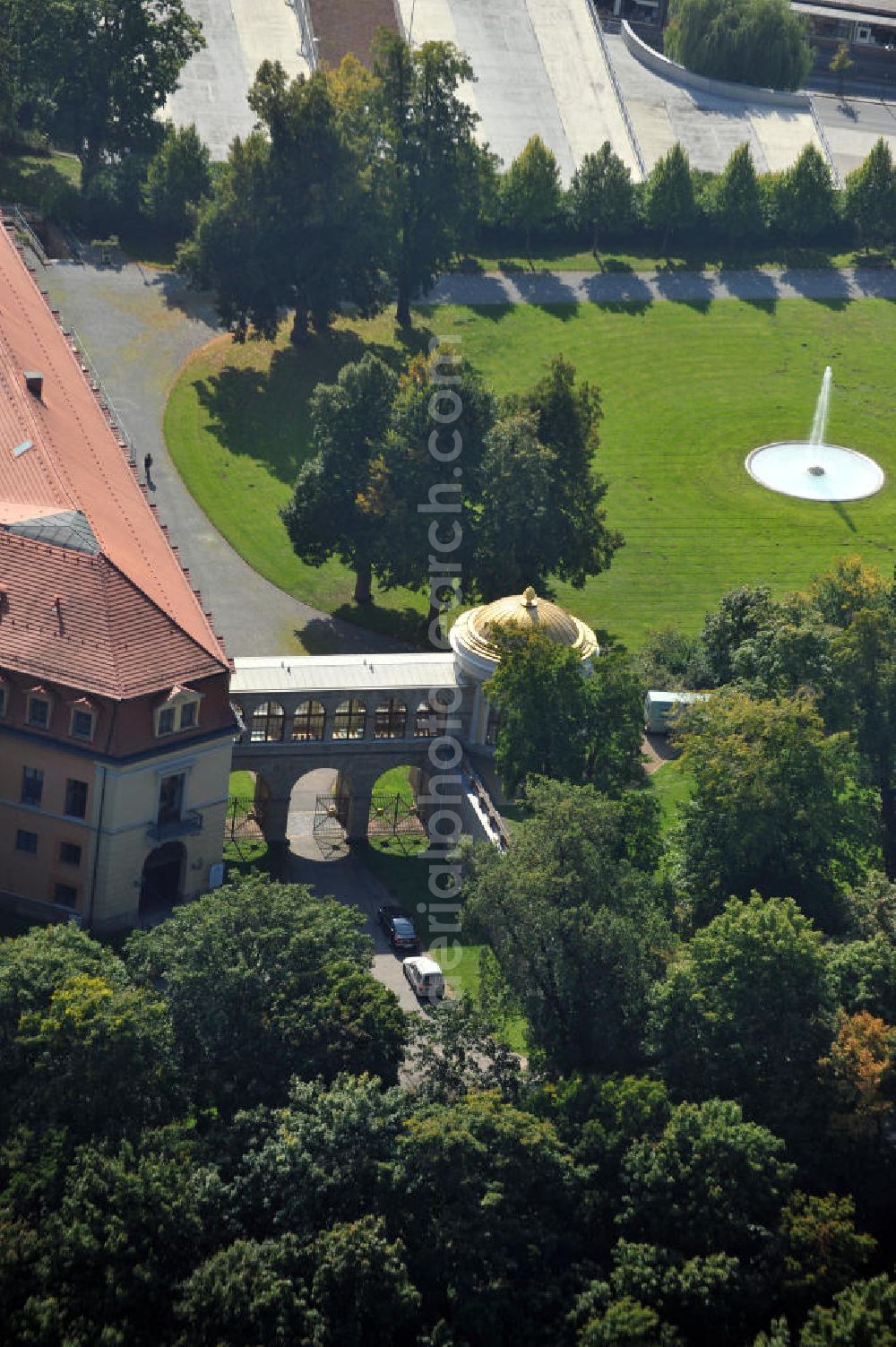 Aerial photograph Sondershausen - From an architectural and art historical point of view Sondershausen Palace can be considered as one of the most important palace complexes in Thuringia. It is an irregular four-wing complex