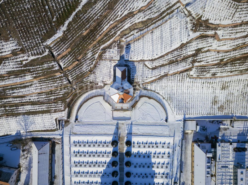 Aerial image Radebeul - Building complex in the park of the castle Wackerbarth on street Wackerbarthstrasse in Radebeul in the state Saxony, Germany