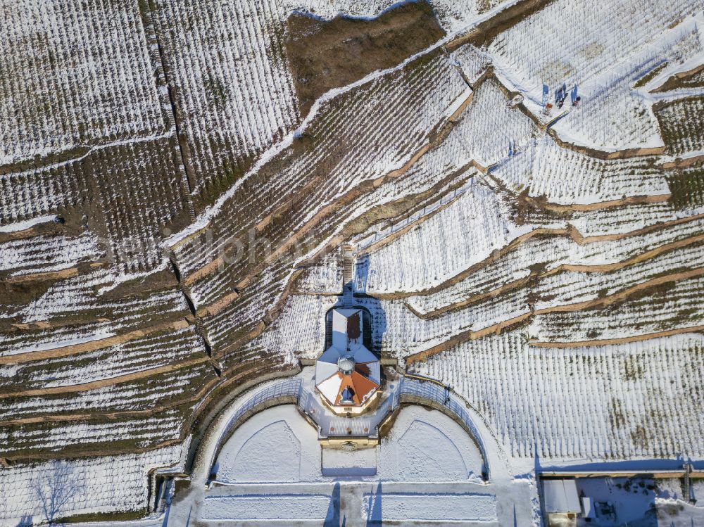 Aerial photograph Radebeul - Building complex in the park of the castle Wackerbarth on street Wackerbarthstrasse in Radebeul in the state Saxony, Germany