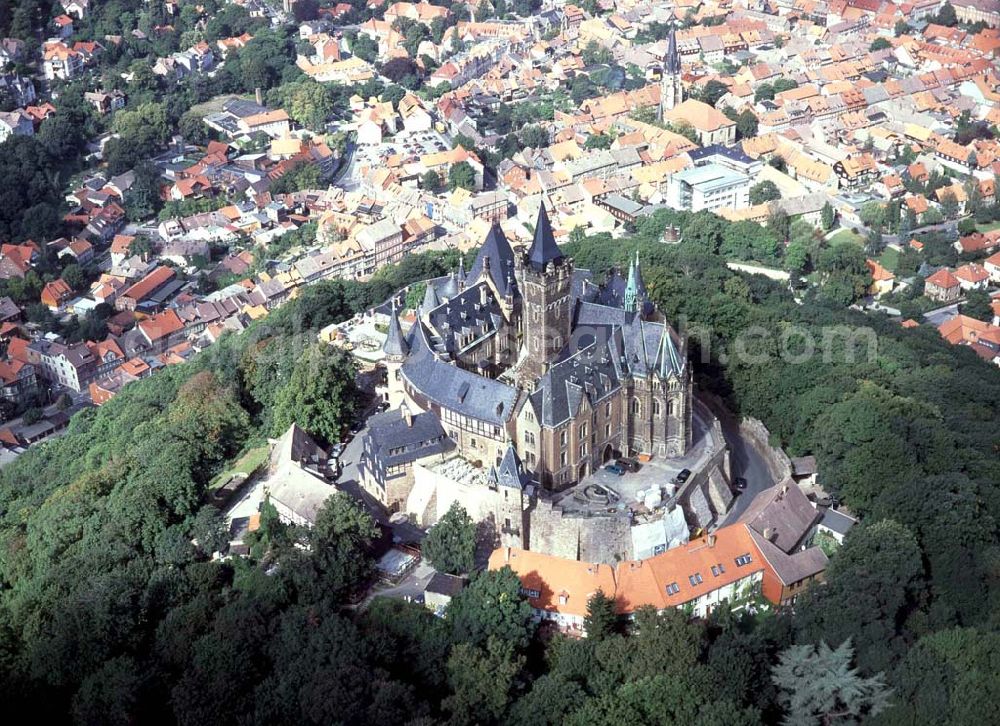 Aerial photograph Wernigerode - Schloß Wernigerode / Harz