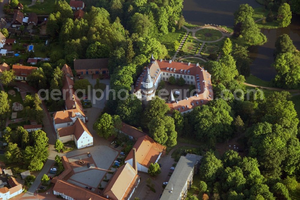 Wiesenburg from the bird's eye view: Wiesenburg Castle in the High Flaeming in Brandenburg