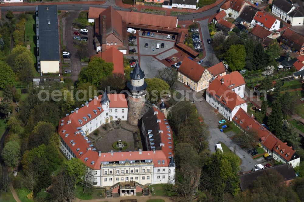 Aerial photograph Wiesenburg/Mark - Wiesenburg Castle in the High Flaeming in Brandenburg