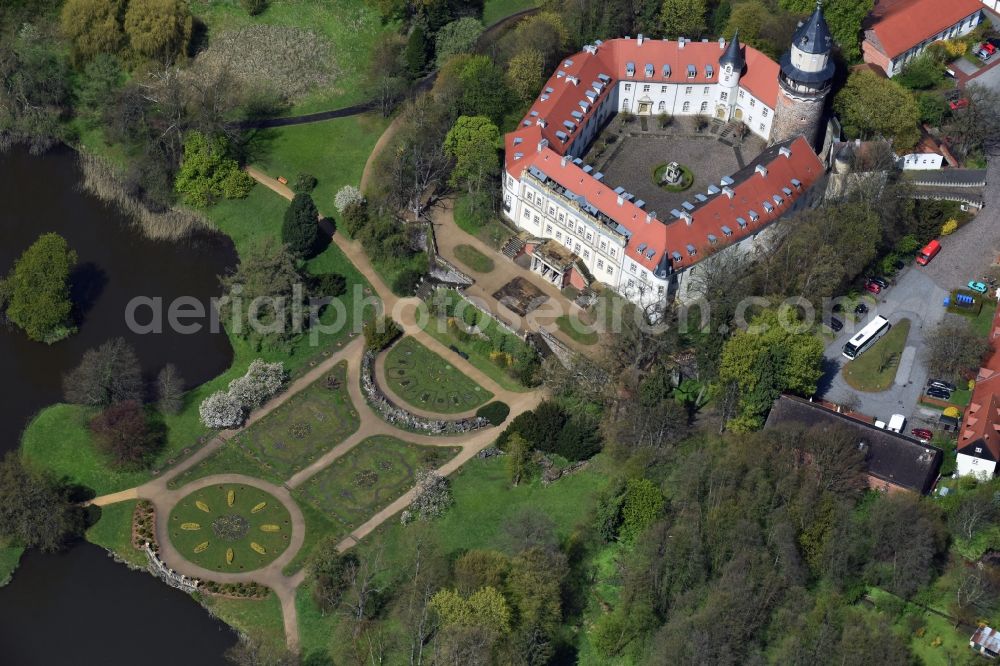 Aerial image Wiesenburg/Mark - Wiesenburg Castle in the High Flaeming in Brandenburg