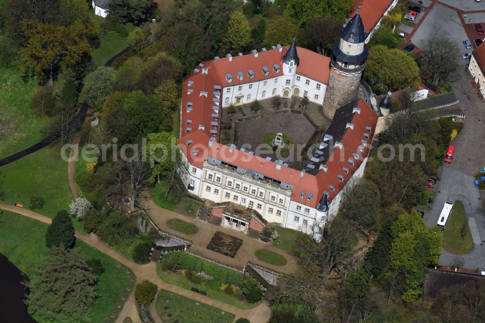 Aerial photograph Wiesenburg/Mark - Wiesenburg Castle in the High Flaeming in Brandenburg