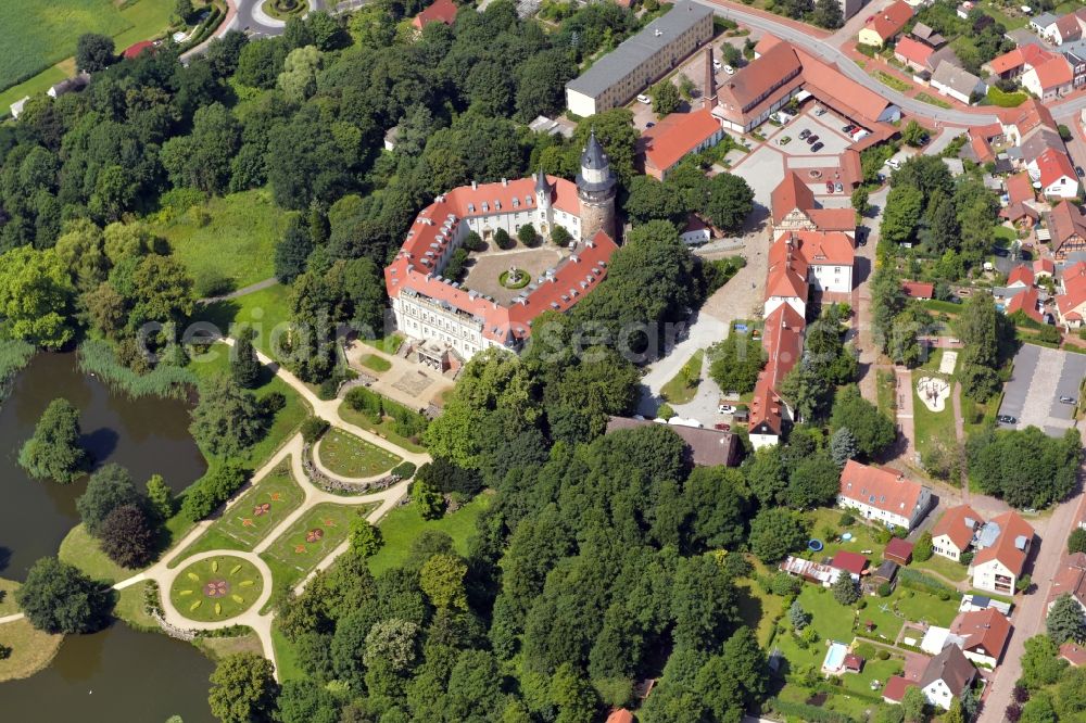 Aerial photograph Wiesenburg/Mark - Wiesenburg Castle in the High Flaeming in Brandenburg