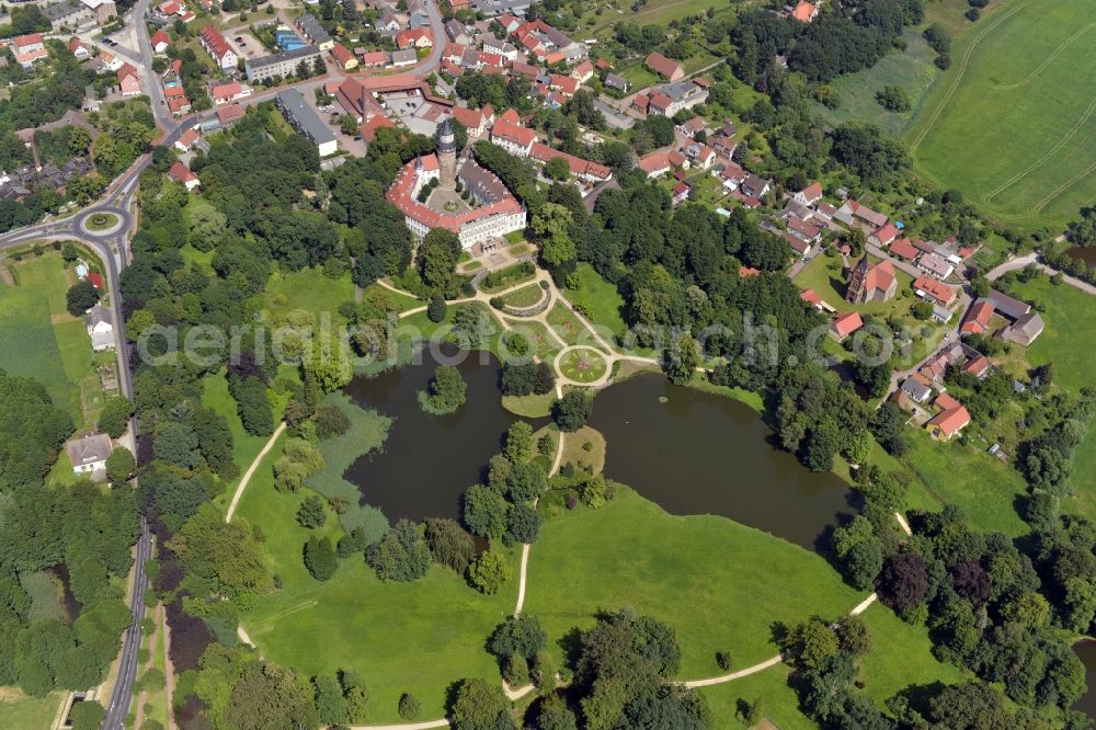 Aerial image Wiesenburg/Mark - Wiesenburg Castle in the High Flaeming in Brandenburg