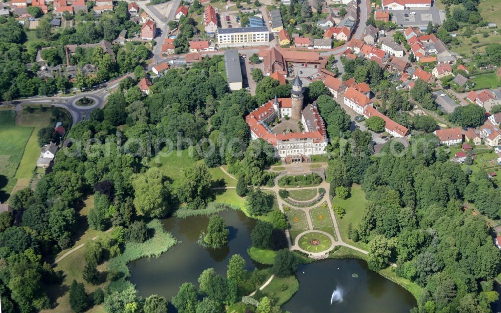 Aerial image Wiesenburg/Mark - Wiesenburg Castle in the High Flaeming in Brandenburg