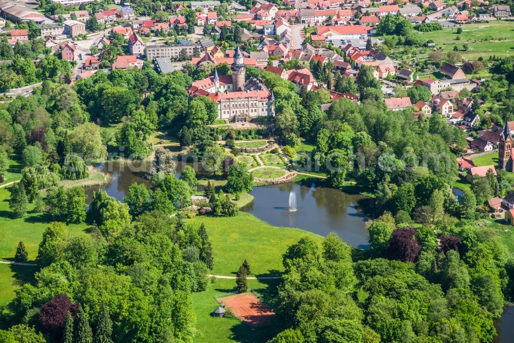 Aerial photograph Wiesenburg/Mark - Wiesenburg Castle in the High Flaeming in Brandenburg