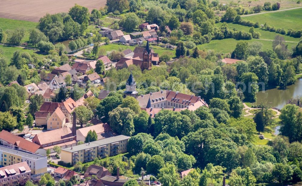 Aerial image Wiesenburg/Mark - Wiesenburg Castle in the High Flaeming in Brandenburg