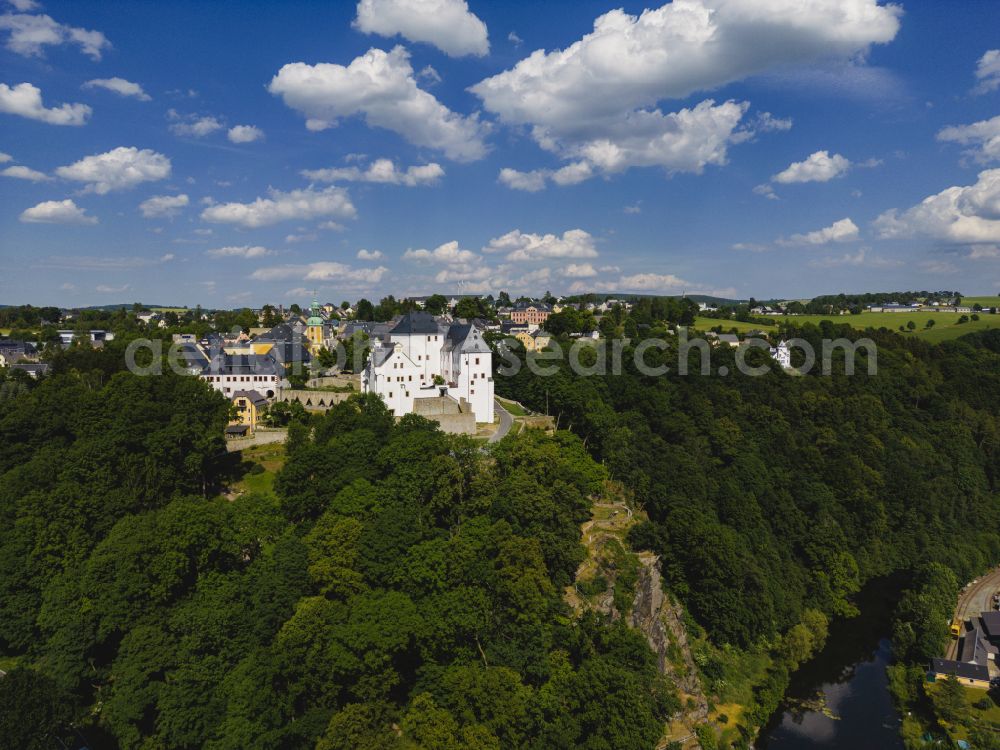 Aerial photograph Wolkenstein - Wolkenstein Castle in Wolkenstein in the state of Saxony, Germany