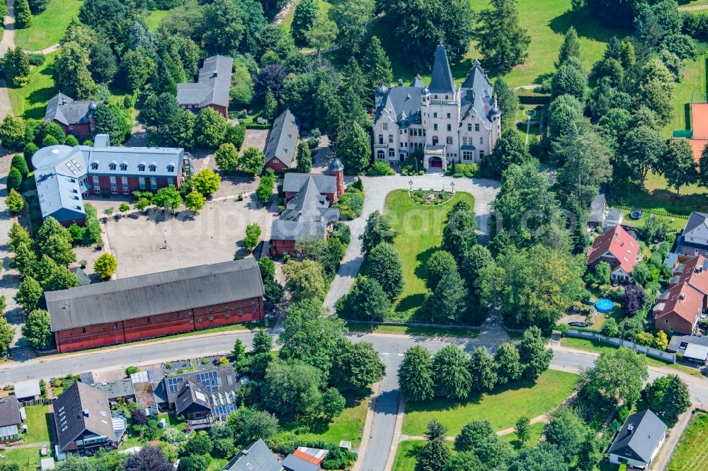 Tremsbüttel from the bird's eye view: Palace complex in Tremsbuettel in the state Schleswig-Holstein, Germany