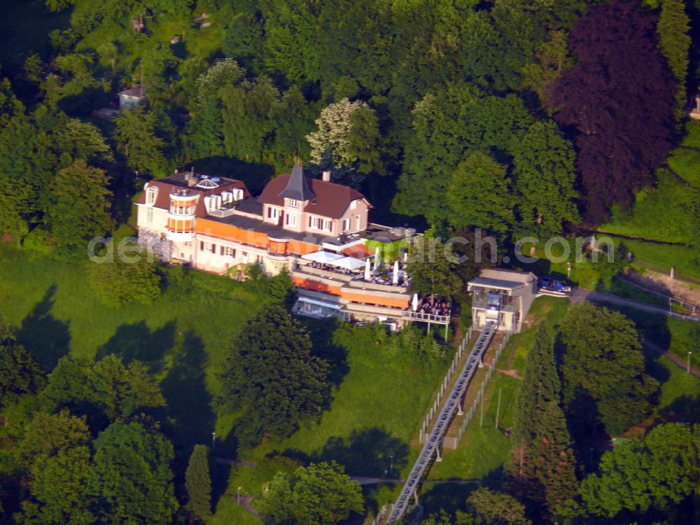 Aerial photograph Freiburg - Blick auf das Restaurant Dattler auf dem Schlossberg in Freiburg. Kontakt: +49(0)761 1371700, Email: info@dattler.de