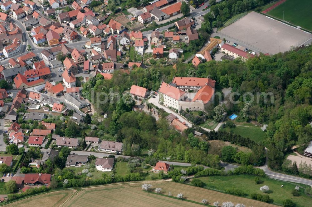 Aerial photograph Reichenberg - Schlossberg with the location of Lattke and Lattke GmbH in Reichenberg in Bavaria