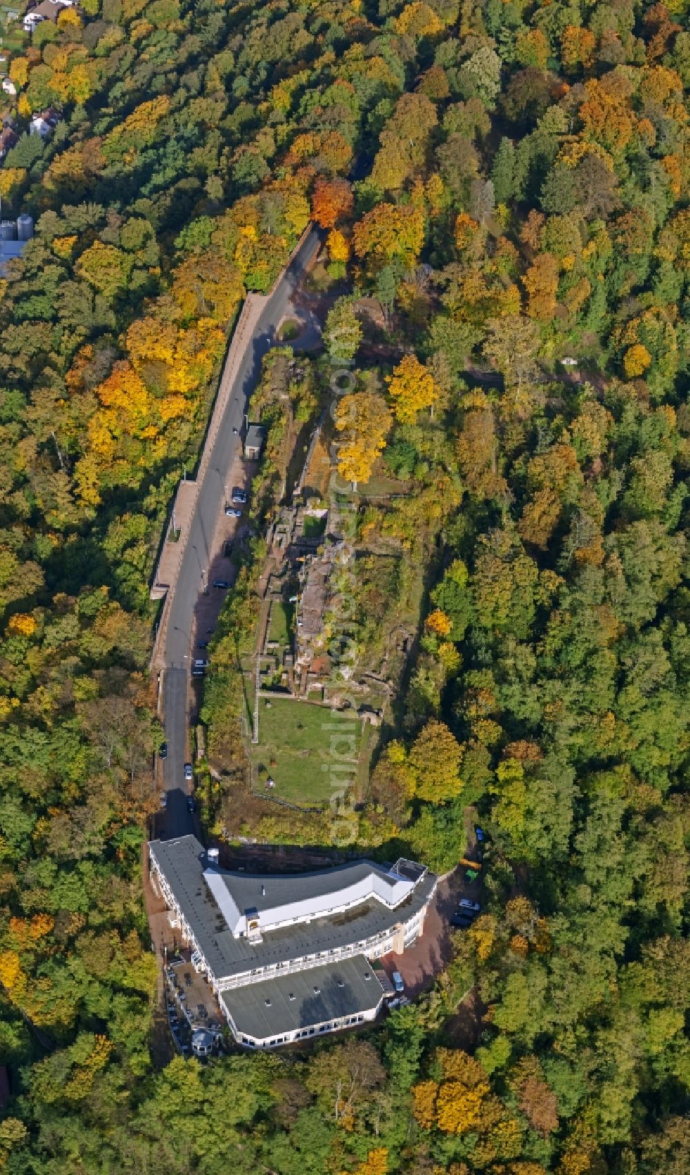 Aerial photograph Homburg - Hotel on Castle Hill in Saarland in Homburg