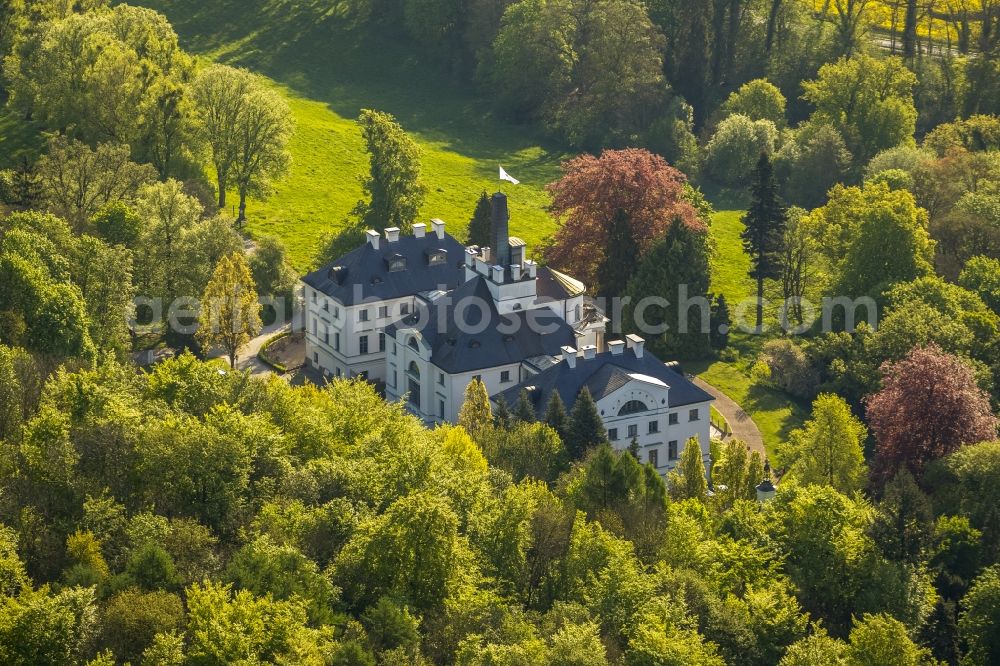 Aerial image Hohen-Demzin - View of the castle hotel Burg Schlitz in Hohen-Demzin in the state Mecklenburg-West Pomerania