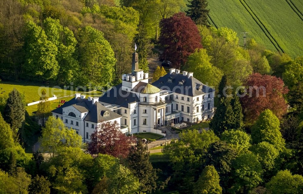 Aerial image Hohen-Demzin - View of the castle hotel Burg Schlitz in Hohen-Demzin in the state Mecklenburg-West Pomerania